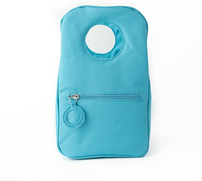 Designer Insulated Lunch Bag, Baby Blue Reusable Cooler Tote for Food & Drinks, Perfect for Women, Men and Kids, Stylish for boy and girls of all ages (Light Blue)
