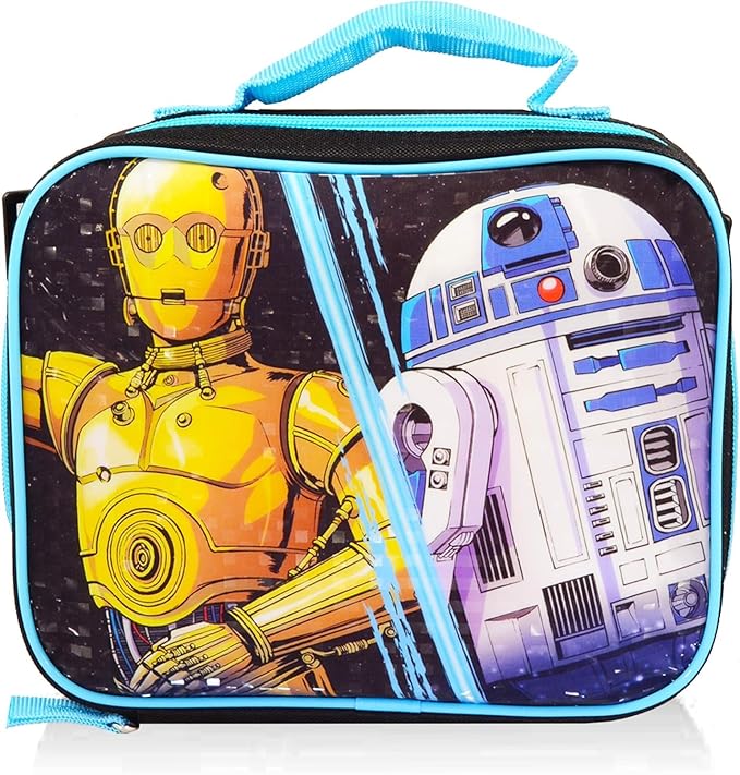 Star Wars Backpack with Lunch Box Set for Boys ~ Bundle with Deluxe 16" Star Wars Backpack, Insulated Lunch Bag, Water Bottle, More | Star Wars School Supplies