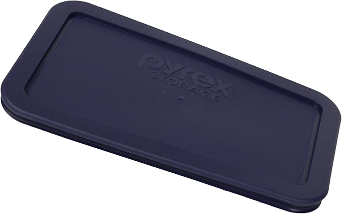 Pyrex Blue Oblong Plastic Storage Cover 4.8 Cup 7214-PC