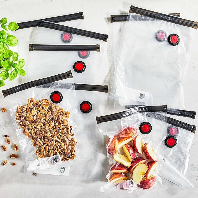 ZWILLING Fresh & Save 10-pc Vacuum Sealer Bags, Sous Vide Bags, Meal Prep - Medium