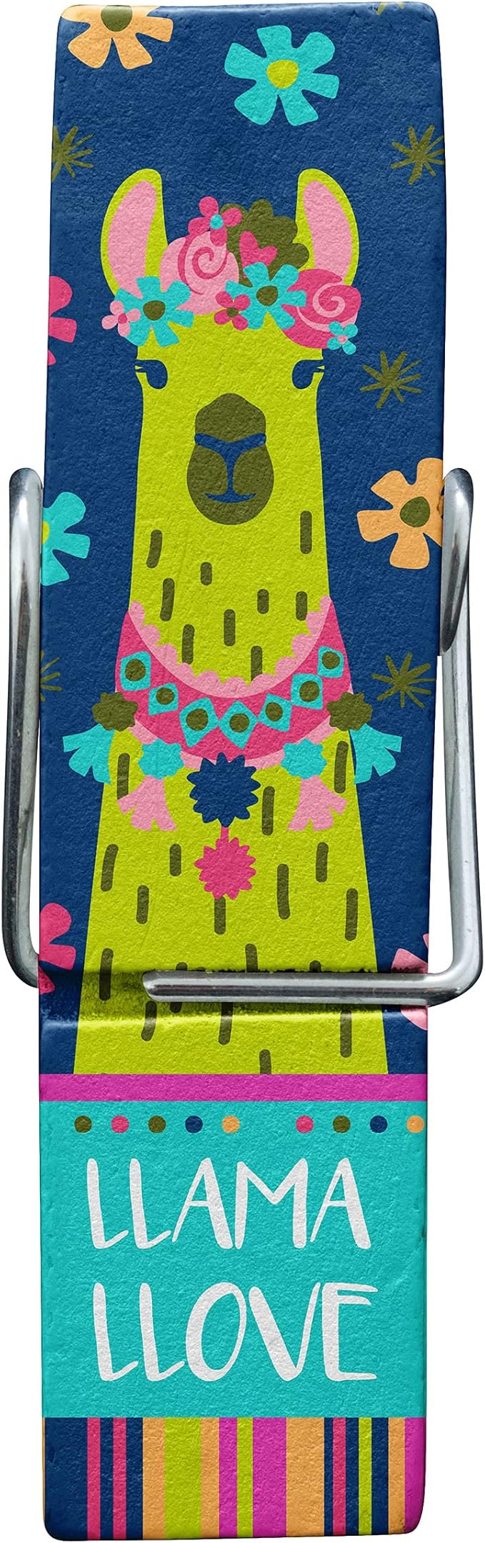 Karma Chip Clips - Bag Clips - Potato Chip Bag Clips - Colorful and Fun Bag Clips for Food and Storage - One Size - Llama