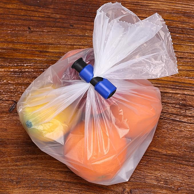 Mr. Pen- Squeeze and Lock Bread Bag Clips, 8 Pack, Squeeze and Lock Bread Clips, Bag Clips for Food Storage, Clips for Food Packages, Snack Clips, Food Clips for Bags, Plastic Bag Clip