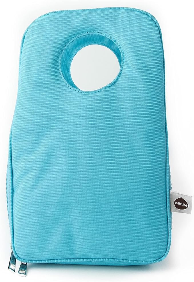 Designer Insulated Lunch Bag, Baby Blue Reusable Cooler Tote for Food & Drinks, Perfect for Women, Men and Kids, Stylish for boy and girls of all ages (Light Blue)