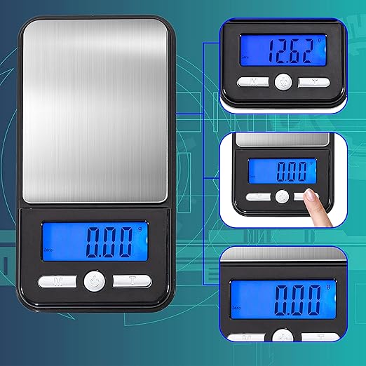 American Weigh Scales High Precision LCD Mini Pocket Weight Scale Back-lit LCD Display (AC 150) 150 G x 0.01 G