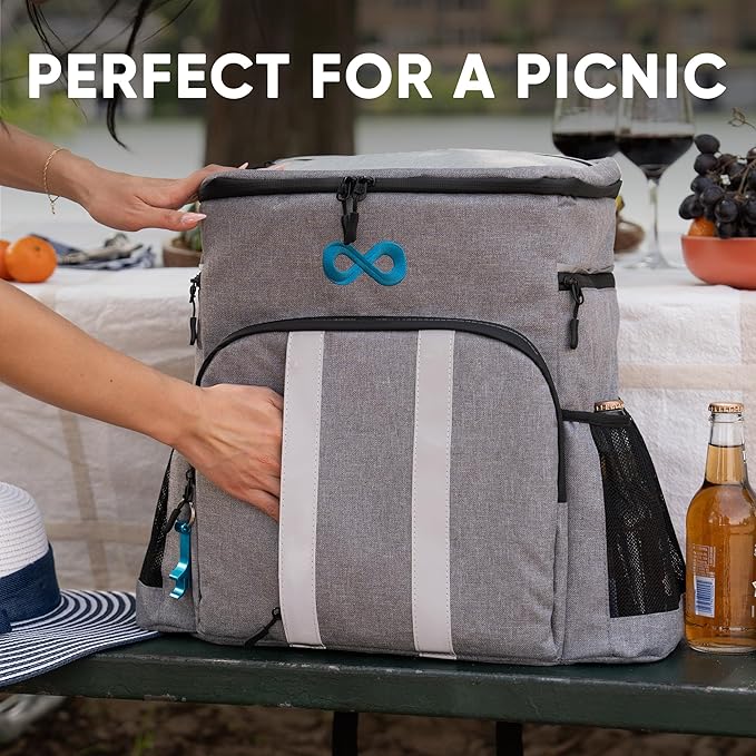 Insulated Backpack Cooler, 54 Can Capacity, Leakproof Liner, Soft Cooler Backpack, Beach, Picnic, Camping, Lunch - Everlasting Comfort