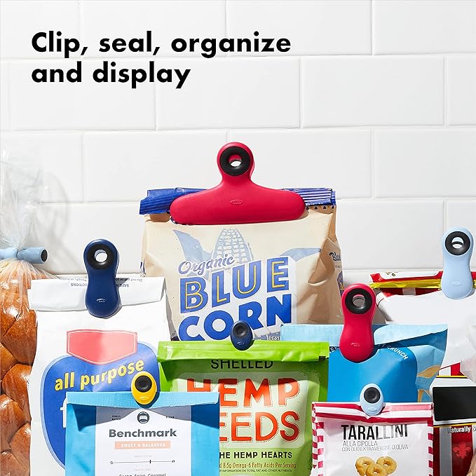 OXO Good Grips Collection Bag Clip, 9 Piece Set, Assorted