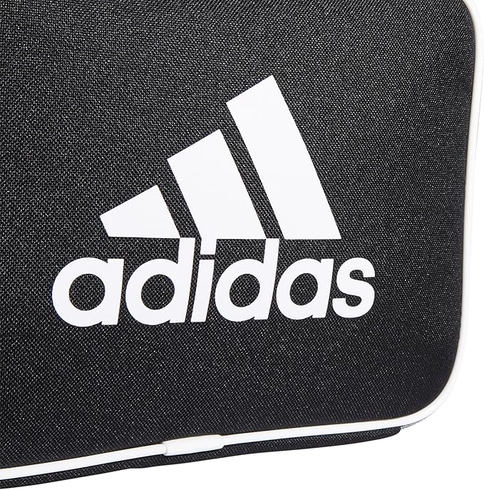 adidas Foundation Insulated Lunch Bag for Men and Women, Black/White, One Size