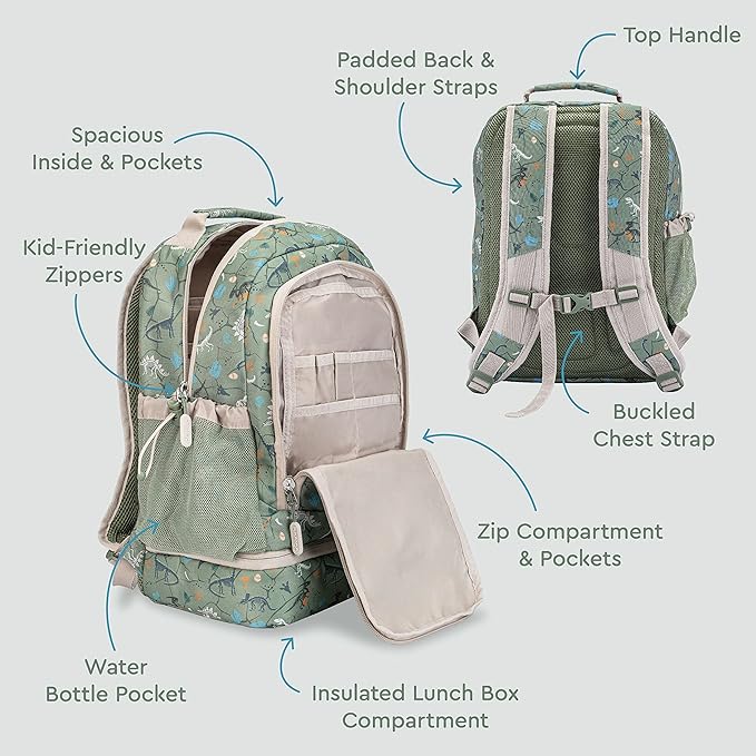 Bentgo Kids Prints 2-in-1 Backpack & Insulated Lunch Bag