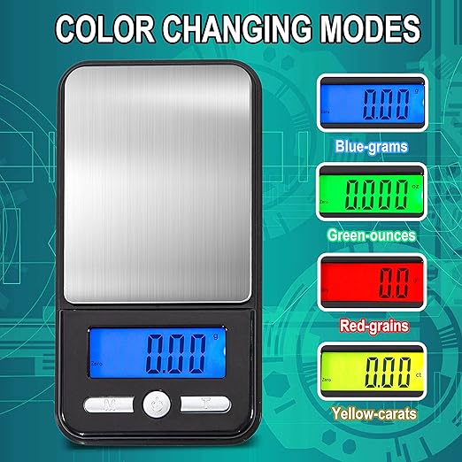 American Weigh Scales High Precision LCD Mini Pocket Weight Scale Back-lit LCD Display (AC 150) 150 G x 0.01 G