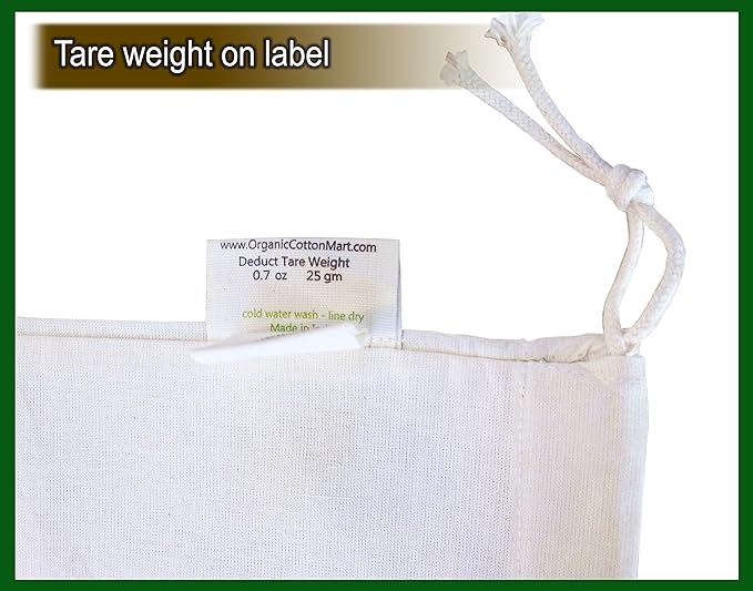 Potato Storage Bags for Pantry - Organic Cotton Potato Sacks - Washable Potato Keeper & Potato Holder with Drawstring - Root Vegetable Storage Sacks for Onion, Potato, Garlic (3 X Large - 14"x18")