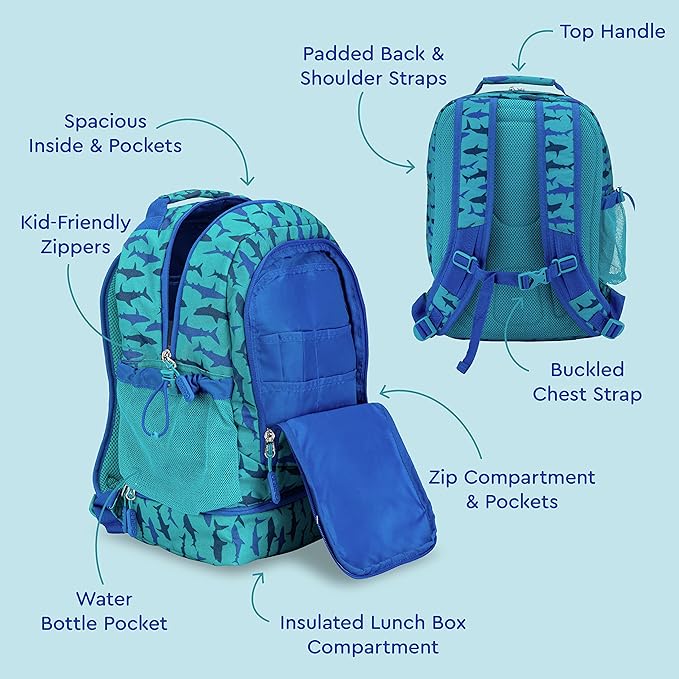 Bentgo Kids Prints 2-in-1 Backpack & Insulated Lunch Bag