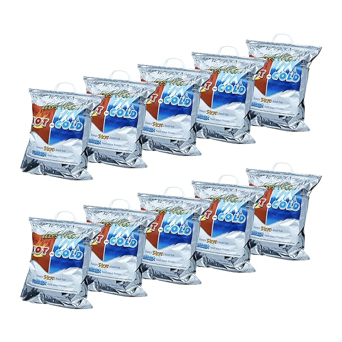 Superio Hot and Cold Insulated Bags for Food Delivery, Grocery Shopping Bags, Food Storage for Hot and Frozen Food for Travel, Disposable Cooler Bag, Reinforced Thermal Lunch Bag (10, 16"x19.25")