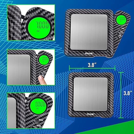 American Weigh Scales Blade Series (Black) Limited Edition Carbonfiber Digital Pocket Scale Carbon Fiber150 Gx 0.01 G