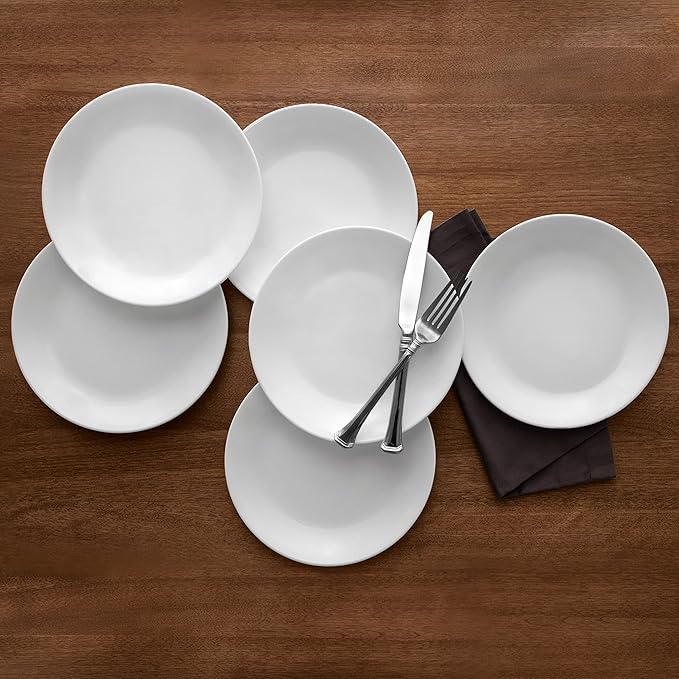 Corelle Vitrelle 28-oz Soup/Cereal Bowls Set of 6 & 4-Pc Meal Bowls Set & Vitrelle 6-Piece Salad Plates Set