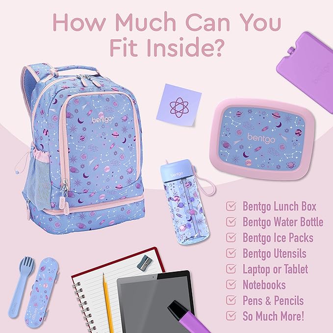 Bentgo Kids Prints 2-in-1 Backpack & Insulated Lunch Bag