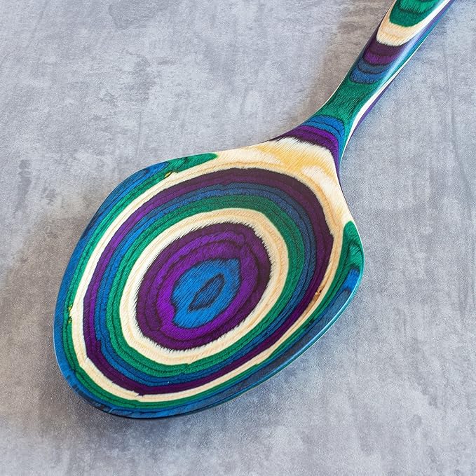 Totally Bamboo Baltique Mumbai Collection 14" Grand Serving Spoon, Extra-Large Cooking Spoon, Safe for Use on Nonstick