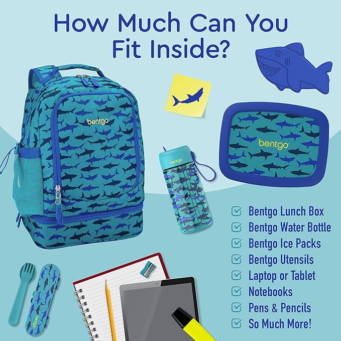 Bentgo Kids Prints 2-in-1 Backpack & Insulated Lunch Bag