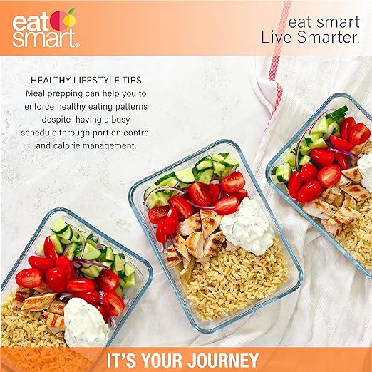 Eat Smart Eat Smart 33lb Glass Platform Food Kitchen Scale with Tare, Grey