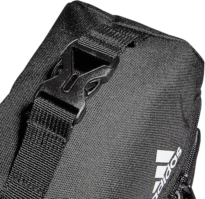 adidas Excel Insulated Lunch Bag, Cooler with Zipper, Pocket for Ice Pack, and Clip, Temperature Control Insulation,Black/White,One Size