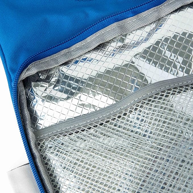 Designer Insulated Lunch Bag, Baby Blue Reusable Cooler Tote for Food & Drinks, Perfect for Women, Men and Kids, Stylish for boy and girls of all ages (Light Blue)