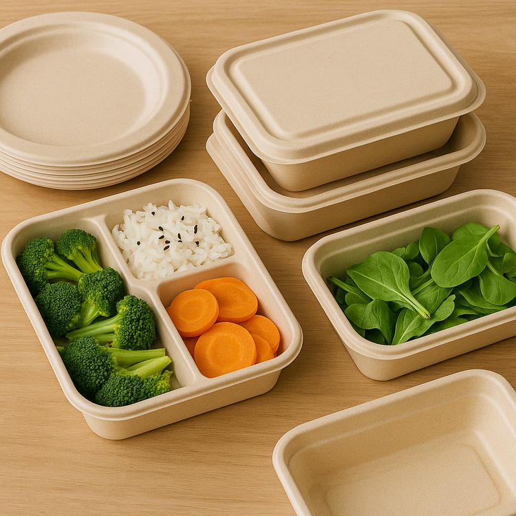 compostable containers made from plant-based materials