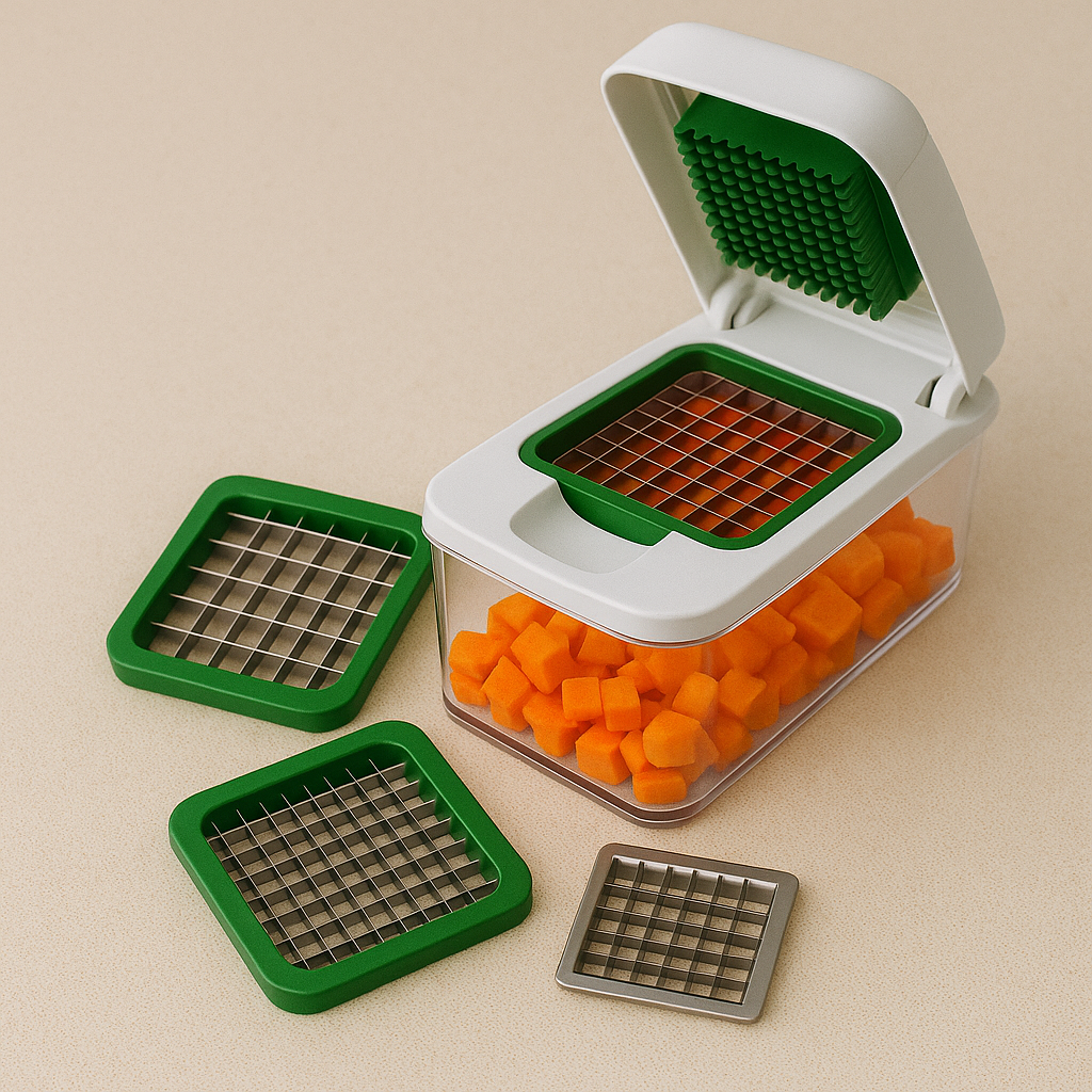 vegetable chopper and slicer for fast cooking prep