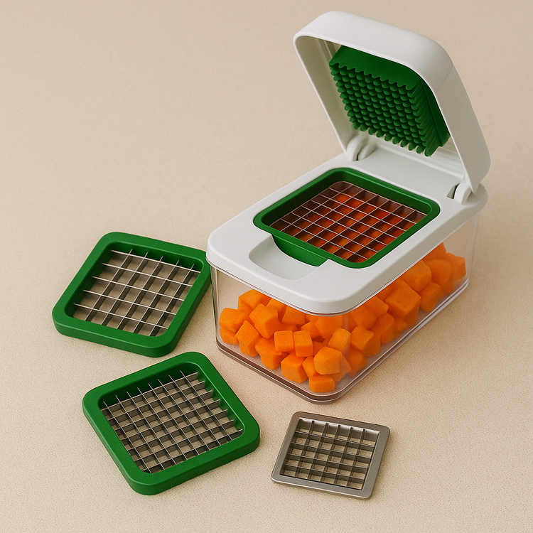 vegetable chopper and slicer for fast cooking prep