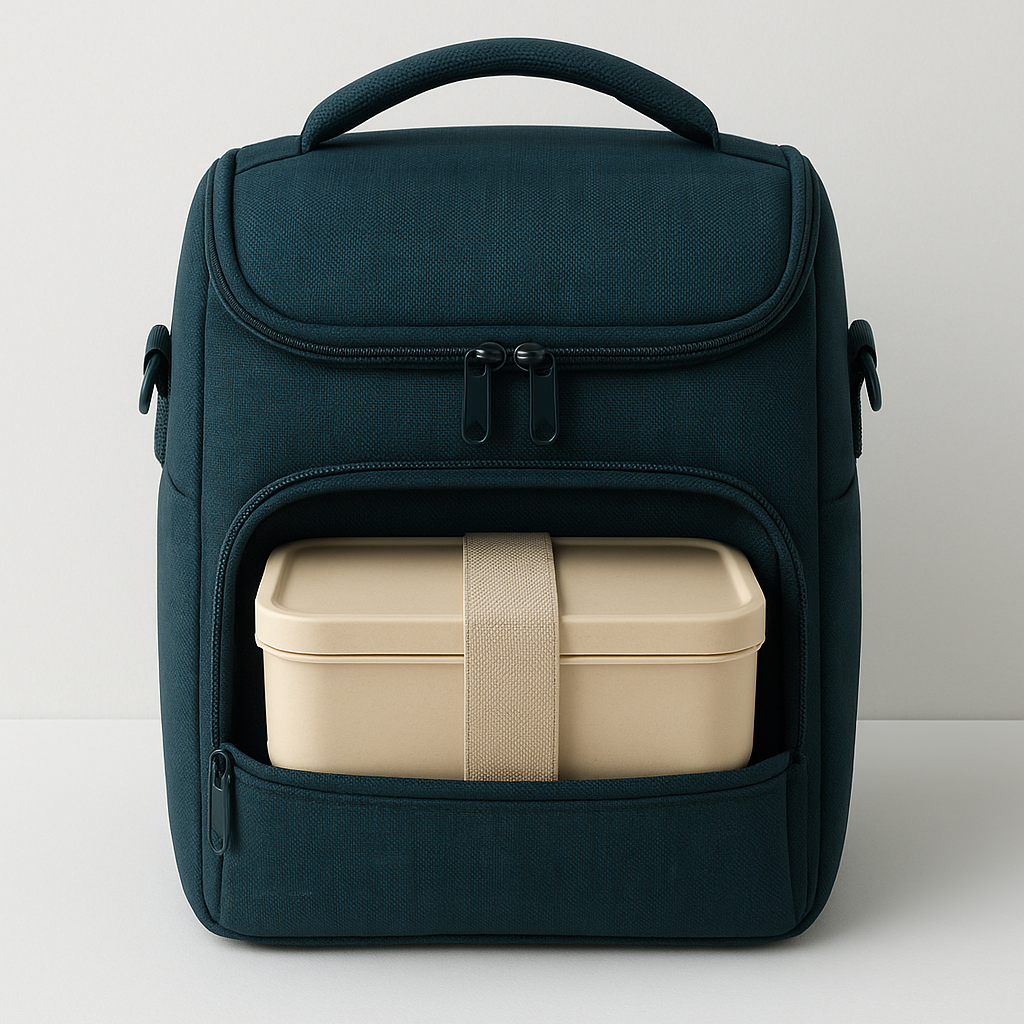 bento box carrier for portable meal prep and storage