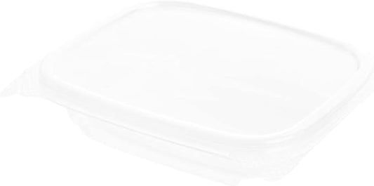 Restaurantware Thermo Tek 8 Ounce Clamshell Containers - Anti-Fog To Go Food Containers - Freezable Rectangle Clear Plastic Food Packaging