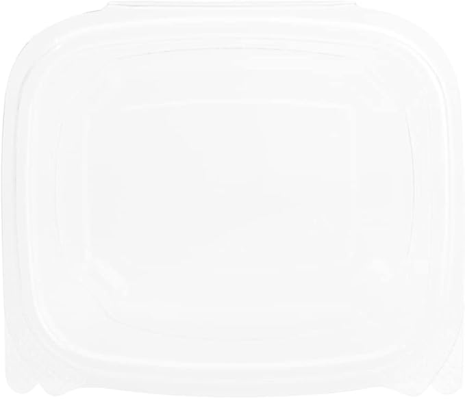 Restaurantware Thermo Tek 12 Ounce Deli Food Containers 100 Anti-Fog Hinged Lid Containers - Freezable Rectangle Clear Plastic To Go Food Containers Disposable