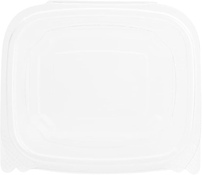 Restaurantware Thermo Tek 16 Ounce Deli Food Containers 100 Anti-Fog Hinged Lid Containers - Freezable Rectangle Clear Plastic To Go Food Containers Disposable