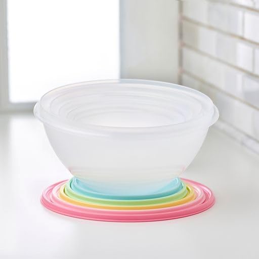 Tupperware Heritage Wonderlier 10 Piece Food Storage Bowl Set in Vintage Colors, Dishwasher Safe and BPA Free (5 Containers, 5 Lids)