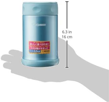 Zojirushi Stainless Steel Food Jar, Medium, Aqua Blue