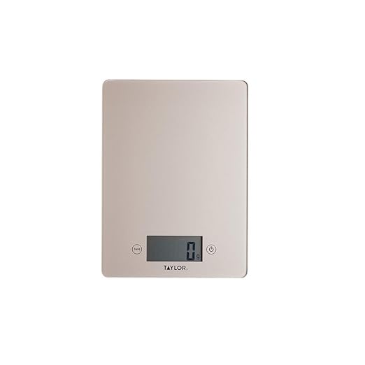 Taylor Pro Digital Kitchen Food Scales with Ultra Thin Design, Compact Professional Standard Tare Feature with Precision Accuracy, Copper Glass, Weighs 5 kg Capacity