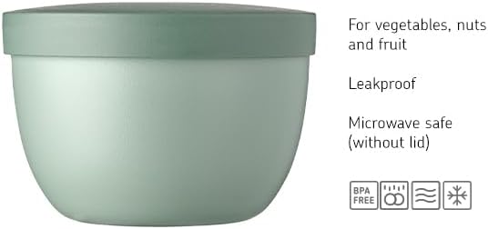 Mepal – Snackpot Ellipse – Food Container for Storing and Transporting Snacks - Suitable for Freezer, Microwave & Dishwasher - 350 ml – Vivid Mauve
