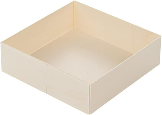 Restaurantware Taipei 17 Ounce Food Containers 100 Square Wooden Bento Boxes - Lids Sold Separately Grease Impermeable Poplar To Go Boxes Disposable Serve Noodles Dumplings And More