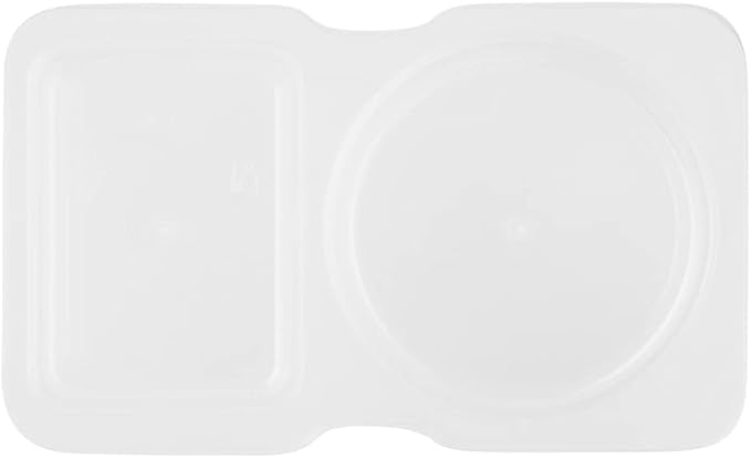 Futura 5 Ounce Snack Containers, 100 Microwavable Sauce Containers - 2 Compartments, Hinged Lid, Clear Plastic Portion Cups, For Condiments Or Dips - Restaurantware
