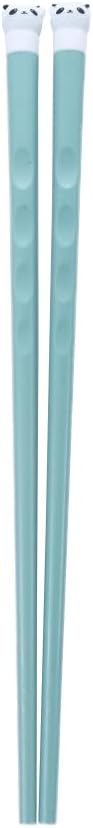 Portable Travel Utensils Set with Case, Reusable Chopsticks Spoon Cutlery Set with Case, Plastic & Stainless Steel & Silicone, Cute Panda Head Premium Flatware Set for Daily Use