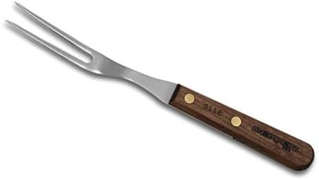 HIC Kitchen Dexter-Russell All-Purpose Fork, Stainless Steel with Walnut Handle, Made in the USA, 10-1/2