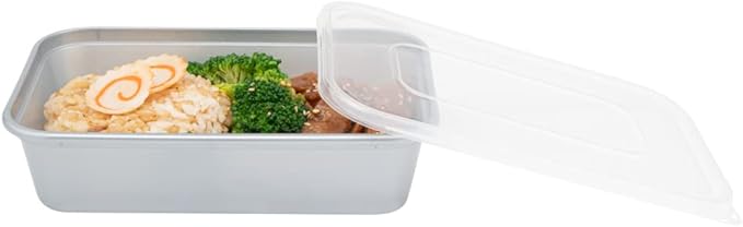 Restaurantware Futura 17 Ounce Meal Prep Containers With Lids 100 Microwavable To Go Containers - Disposable For Packaging Lunches or Take Out Orders Silver Plastic Food Containers With Lids