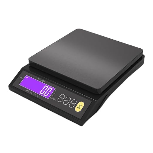 Digital Food Scale, Rechargeable Baking Electric Weight Scale with LCD Display, Electronic Scale with Counting Tare Zeroing Auto Power Off Unit Conversion Function (10kg 1g)