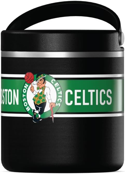 Hydrapeak x NBA Officially Licensed Boston Celtics 25oz Stainless Steel Vacuum Insulated Thermos Food Jar with Handle, Wide Mouth Leak-Proof Soup Thermos for Adults, 10 Hours Hot and 16 Hours Cold