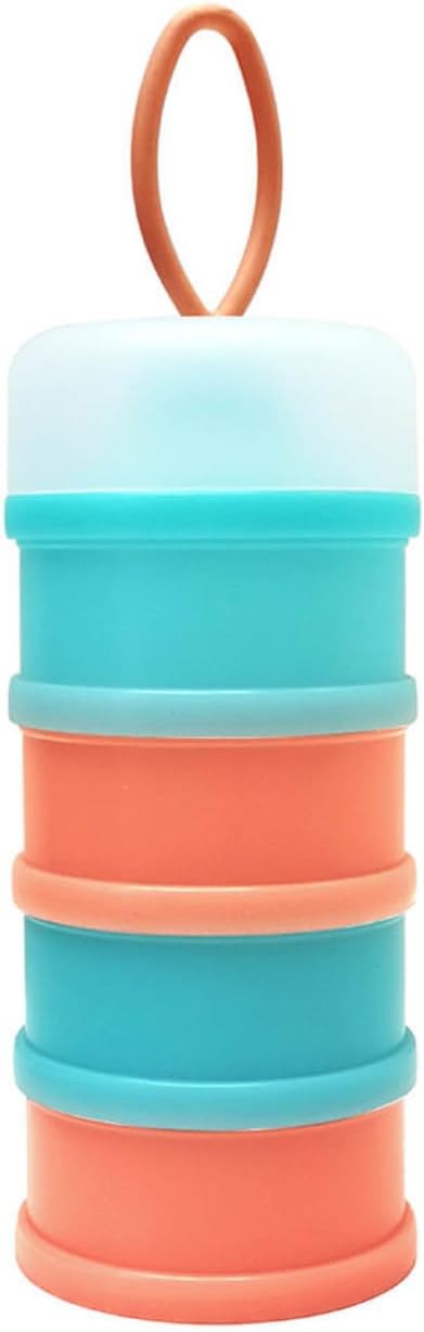 Portion Control Container Set, Stackable and Detachable, Leak-Proof, Ideal for Weight Control or Storing Food, Snacks or Protein Powders, Bariatric Friendly, 6 Pieces Total (Teal-Pink-White)