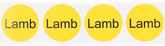 Lamb Deli Labels 1 Inch 500 Total Adhesive Labels