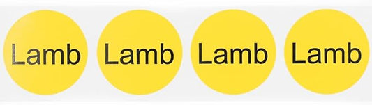 Lamb Deli Labels 1 Inch 500 Total Adhesive Labels