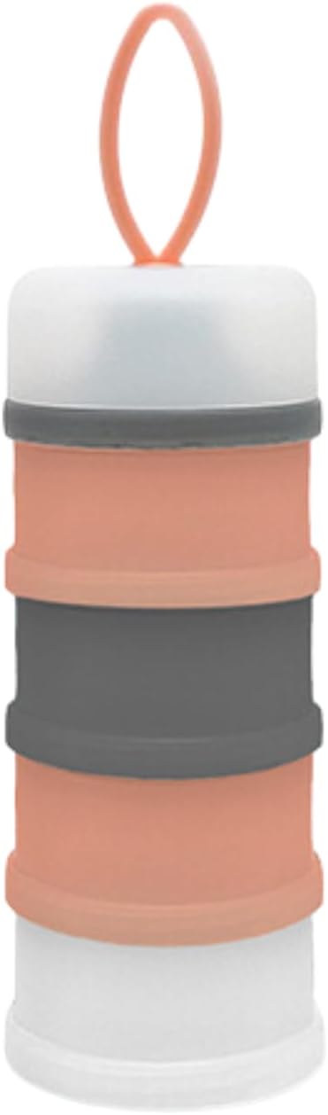Portion Control Container Set, Stackable and Detachable, Leak-Proof, Ideal for Weight Control or Storing Food, Snacks or Protein Powders, Bariatric Friendly, 6 Pieces Total (White-Pink-Gray)