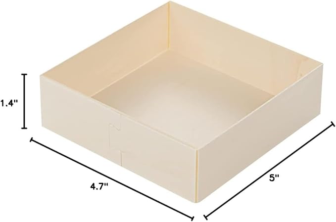 Restaurantware Taipei 17 Ounce Food Containers 100 Square Wooden Bento Boxes - Lids Sold Separately Grease Impermeable Poplar To Go Boxes Disposable Serve Noodles Dumplings And More