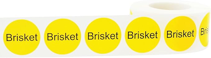 Brisket Deli Labels 1 Inch 500 Total Stickers
