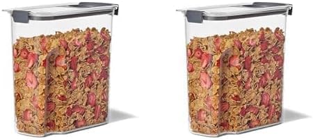 Rubbermaid Brilliance Airtight Cereal Food Storage Container, Shatterproof, BPA-Free and Dishwasher-Safe, 32oz Capacity (Pack of 2)