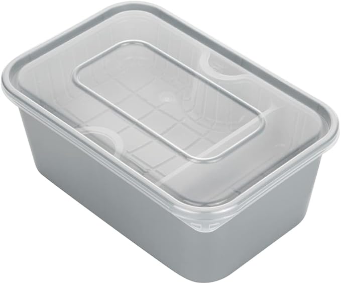 Restaurantware TRAYS ONLY: Futura 10 Ounce Trays For Meal Prep Containers 100 Microwavable Trays For 32 Or 37 Ounce Containers - Containers Sold Separately 2 Compartments White Plastic Food Trays